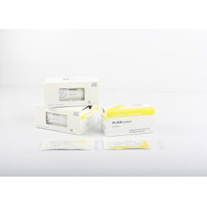 Tan Color Medical Consumable Products , Plain Catgut Suture Easy Handling