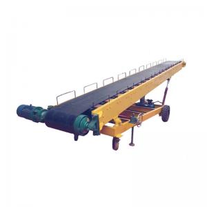 Mobile Electric Lifting Belt Conveyor Loading Unloading Anti Skid Climbing