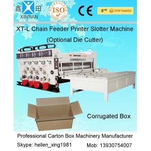 China 11KW Semi-auto Printing Slotting Corrugated Carton Machine In Production Line supplier
