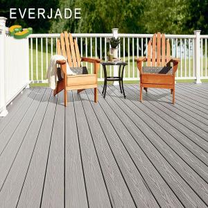 1.3%-1.4% Density Quick Deck Wood Composite Outdoor Deck Tile in Icelandic Smoke White