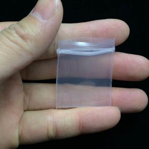 China Herb Packaging Mini Plastic Zipper Bags / Clear Poly Bags 3*4cm Size supplier