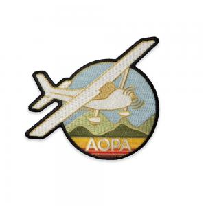 Flight Patches Embroidered Applique Hook And Loop For Clothes Badge