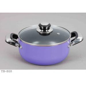 China 非紫色の棒ソース鍋、アルミニウム焦げ付き防止の押されたカセロール supplier