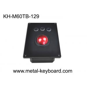 60mm Red Resin Industrial Trackball Mouse USB Interface and Long-Lasting Performance