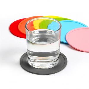 China Cheap Custom Logo Round Silicone Tea Cup Placemats Silicone Coaster supplier