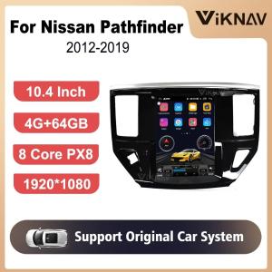 China 10.4 дюймовое экрановое автомобильное радио Для 2012-2019 Nissan Pathfinder навигационный мультимедийный DVD-плеер Android беспроводной Carplay supplier
