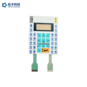 China Polyester Membrane Switch Keypad , Two Circuits ZIF Connector Membrane Key Pad supplier