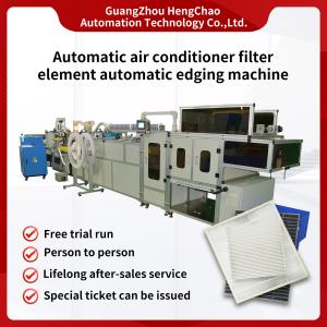 Air Conditioner Car Filter Making Machine 15KW Edge Bonding Machine