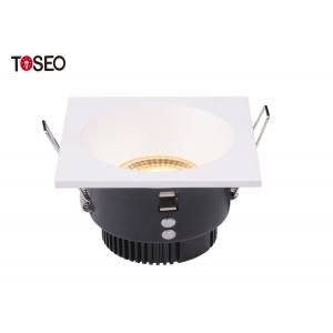 Square 85mm Dimmable LED Downlights 3000k 38° Beam Angle