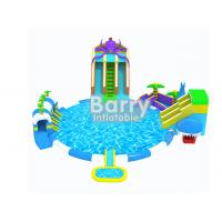 China Commercial Grade Kids Octopus Inflatable Water Parks , Inflatable Slide Park For Fun on sale