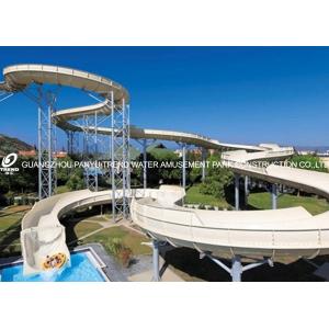 China Family Fun Aqua Park Equipment , Large Water Slides Capacity For 720 Riders Per Hour wholesale