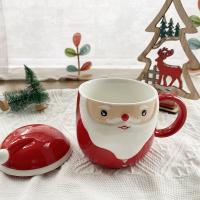 China Christmas Festival Ceramic Home Decoration , Santa Ceramic Mugs With Handle on sale