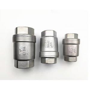 China Stainless Steel Vertical Spring Check Valve H12W Pn1.6MPa Female Thread Connection supplier