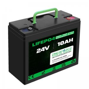 China 10ah 24V LiFePO4 Battery Deep Cycle Lithium Battery For Solar Power supplier