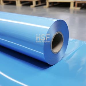 120uM Opaque Blue PE Release Film Roll Silicone UV Cured