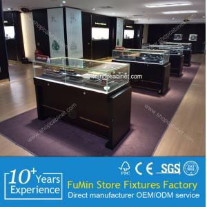 China Customize acrylic jewelry display showcase with lock supplier
