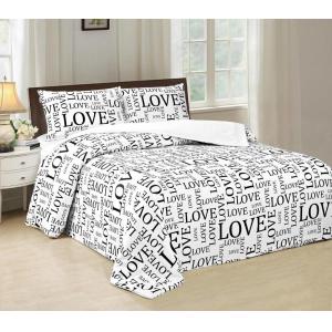China Disperse Printed Four Piece Bedroom Set No Bleaching With PVC Booking Packing wholesale