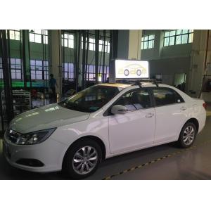 Small Asynchronous Programmable Taxi LED Display Silver For Taxi Advertising