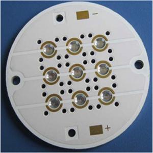 China 3 OZ Copper PCB LED Circuit Board Black White Solder Mask LF HAL supplier