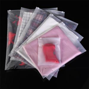 China Underwear Transparent Sock Storage Frosted Custom Plastic Bags Gravure Printing supplier