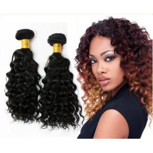 1B Color Deep Wave Virgin Peruvian Hair Extensions / virgin peruvian natural wave hair