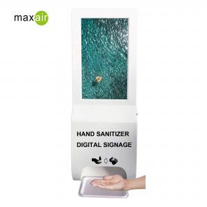 China Wall Mounted Scent Diffuser Machine LCD Advertising Player And Touch Free Auto Hand Sanitizer Dispenser supplier