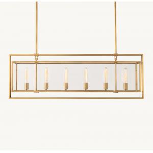 Classic RH Chandelier with Upward Lamp Cup Direction in Nickel/Brass/Bronze Frame