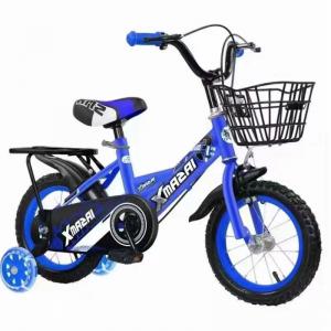 4-14 Years Old Red Two-Wheeled Bike with Thickened Sponge Seat and Carbon Steel Frame