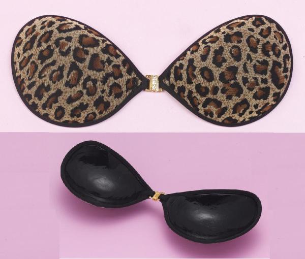 Strapless good elasticity  Firm Adhensive Cloth Bra with cups A , D for  halter 