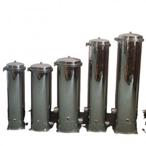 China Vertical Pressure Multi Cartridge Filter Housing Sandblastin RO Membrane supplier