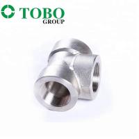 China Alloy Steel Forged Tee SS316/304 Pipe Fittings Manufacture in China Stainless Steel Threaded Socket weld Equal Tee on sale