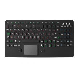 Silicone Rubber Industrial Keyboard With Touchpad For Industry Military Medical