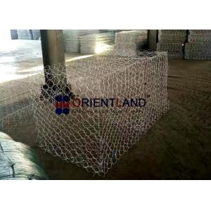 China Galfan Coated Stone To Fill Gabion Baskets , Wire Cages For Rock Retaining Walls supplier