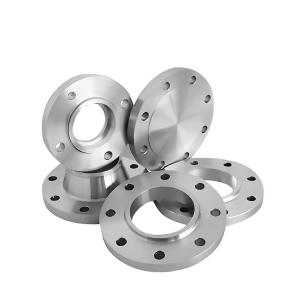 Circular Weld Neck Titanium Pipe Flange Polished Turned GR1 2 5 7 12 ASME B16.5 B16.47 For Valves