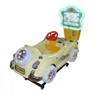 3D Classic Cars Kiddie Ride Plastic Material With Video Screen