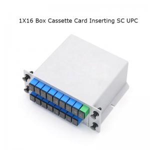 FTTH Cassette Type Fiber Optic Coupler PLC Splitter Lgx ABS Box Module Inserted Type