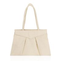 China Eco Friendly Reusable Shopping Bags Sustainable Canvas Tote Bags Zipper Button 10x7 on sale