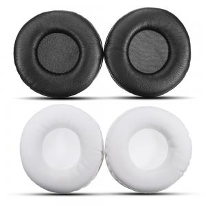 China Round Leather Headphone Ear Covers , Thickness 2cm Headset Replacement Pads supplier