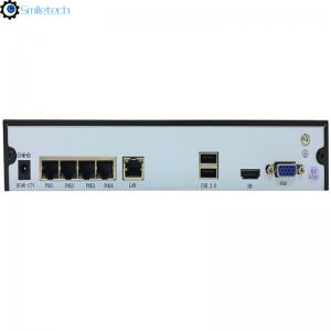 H.265 4 ports POE 16CH 5MP 1 SATA HDD 40M incoming bandwidth intelligent NVR surveillance system