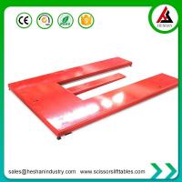 China Warehouse Scissor Lift 1 Ton Capacity Material Handling Electric Pallet Lifter on sale