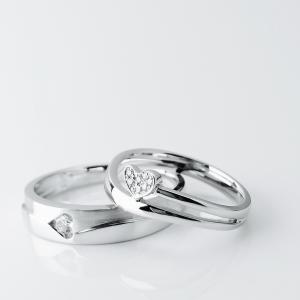 Heart Design Men18.5 Women11 Anniversary Couple Rings