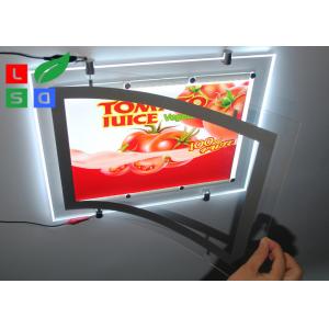 China Ultra Thin 12W-120W LED Crystal Light Box Magnetic With Single Cable Hanging System supplier