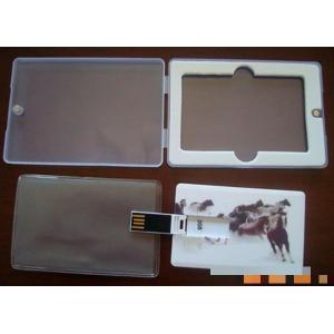 China 4G, 8G, 16G customized Credit Card USB Drives flash memory disks supplier