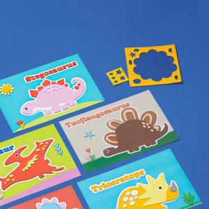 Soft Elastic 3D Cartoon Stickers PVC Foamed Leather EVA Foam Stickers 2mm