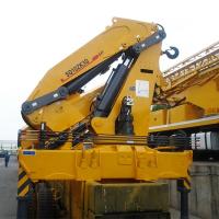 China SQ10ZK3Q 10T Knuckle Boom Truck Crane With Dongfeng 6*2 10T Folding Arm on sale