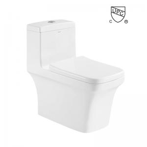 Soft Closed single piece water closet Ceramic Siphonic Flushing