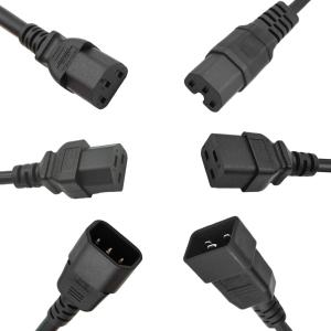 China Customized Length 16A 250V AC Extension Cord C19 To C20 for Heavy Duty Applications wholesale