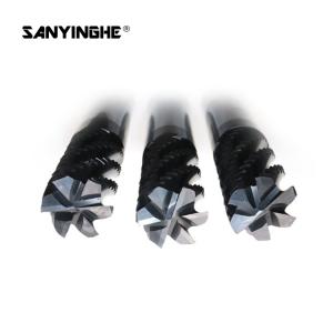 China HRC50 55 CNC Roughing End Mill Carbide Rough Milling Cutter Machine Cutting Tool For Metal supplier
