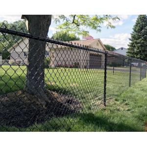 9 Gauge Black Vinyl Coated Chain Link Fence With Good Outer Protection Property That Resistant To Rust