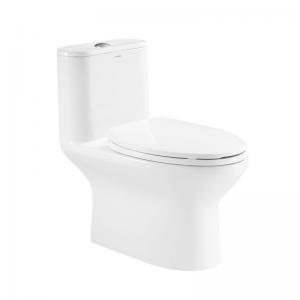 Ceramic One Piece Compact Elongated Toilet  0.8/1.2 Gpf Double Flush